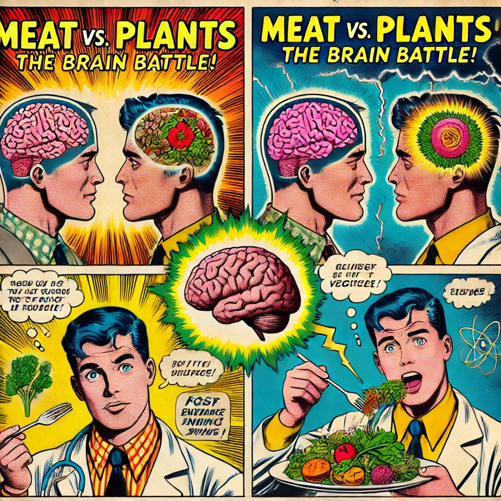 Vegans Shrunken Brains